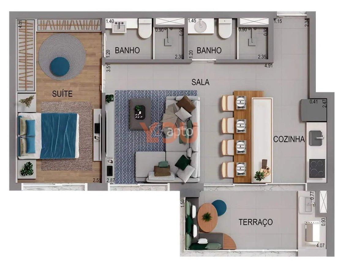 Apartamento 2 ou 3 dormitórios - Barueri - Acqua Park - Barueri - 