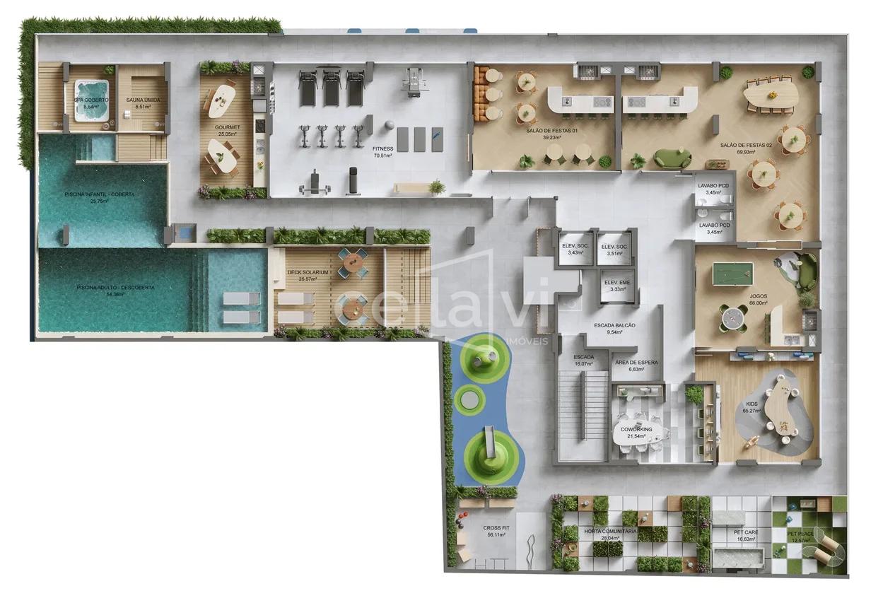 Planta lazer 