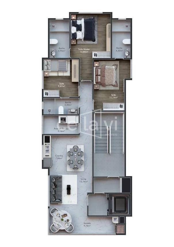 APARTAMENTO PRONTO Rua 302 Itapema - 