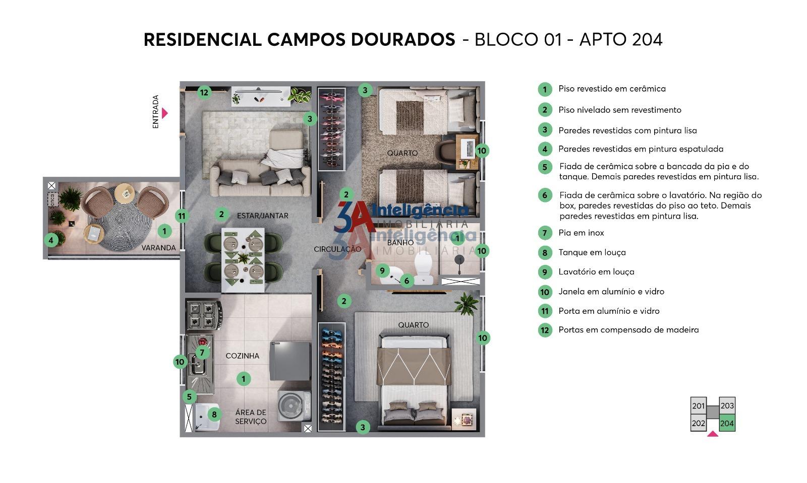 APARTAMENTO CAMPOS DOURADOS -  SOROCABA  Sorocaba - 