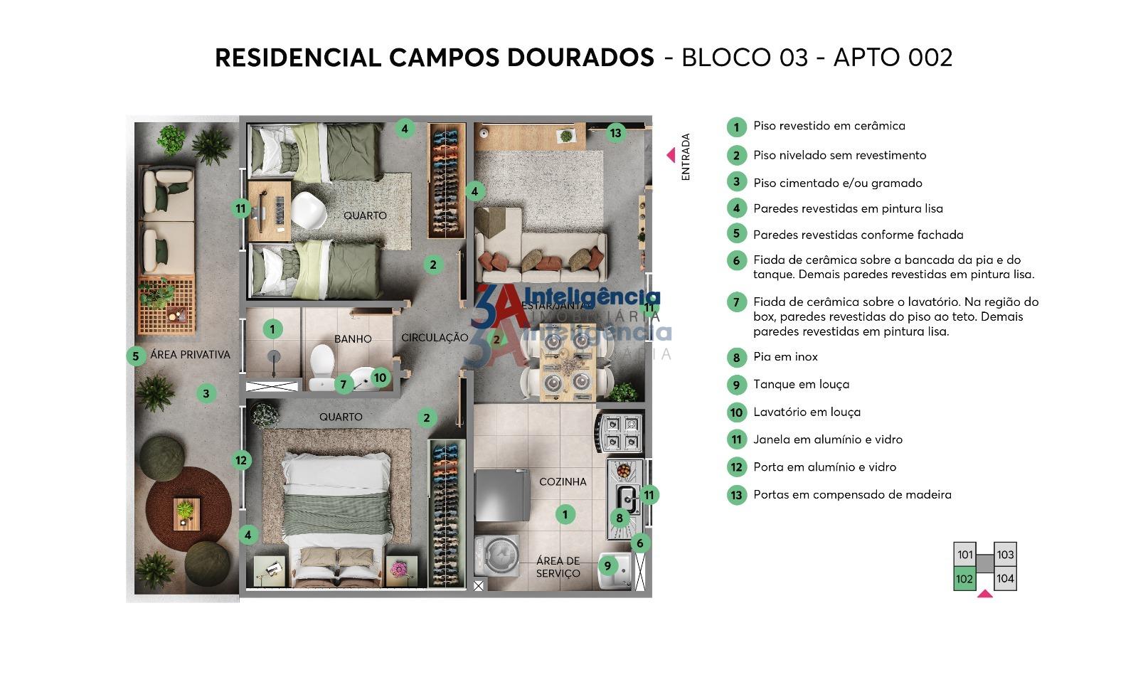 APARTAMENTO CAMPOS DOURADOS -  SOROCABA  Sorocaba - 