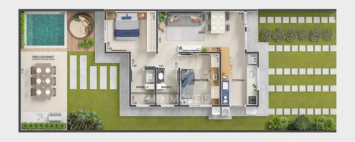 Planta Tipo 1 [ 56,10m ]
