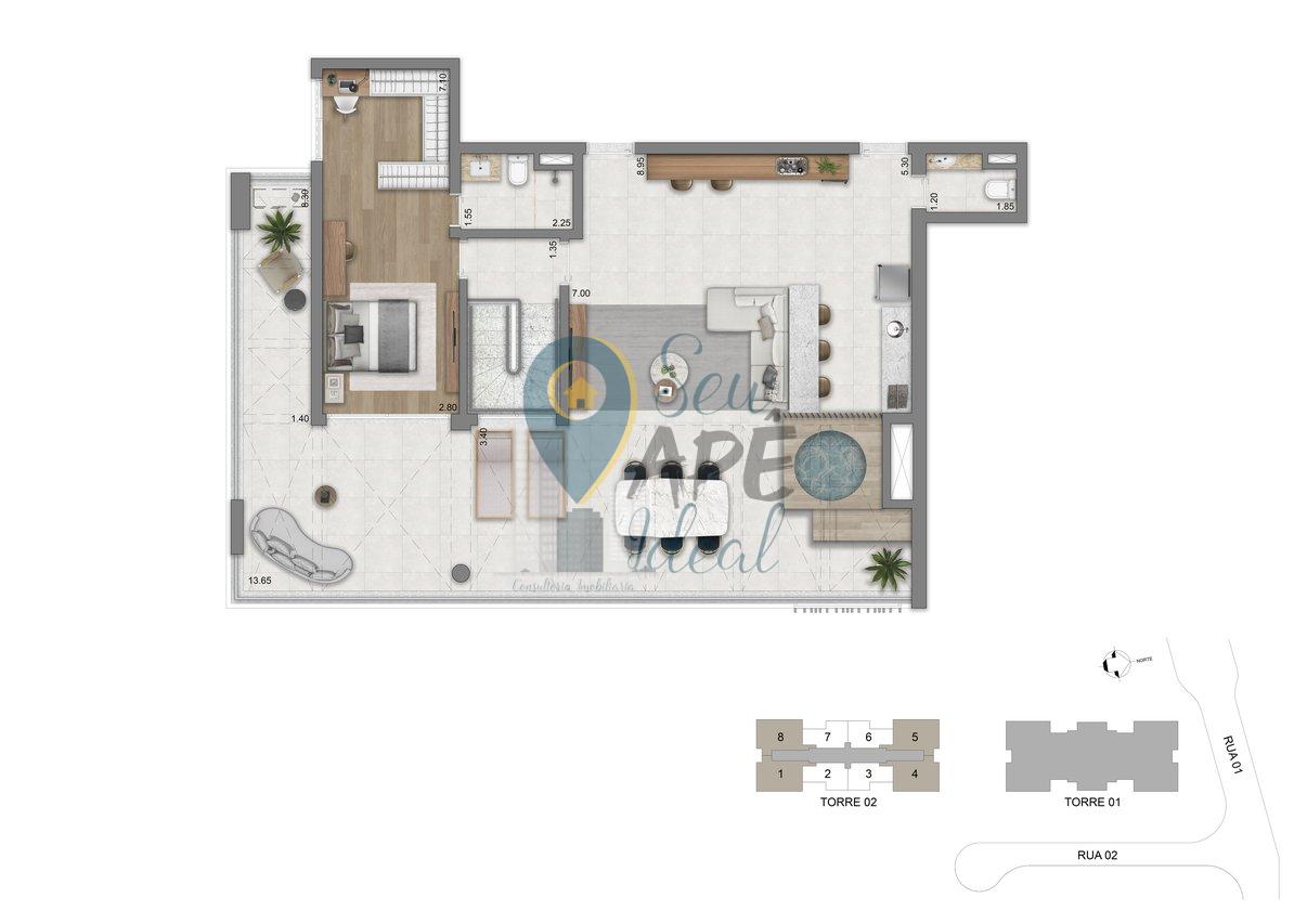 Apartamento 263 m&sup2; Alto padr&atilde;o | 3 su&iacute;tes | com vaga | lazer na Zona Sul - Lavvi / Cyrela Avenida Roque Petroni Júnior São Paulo - 