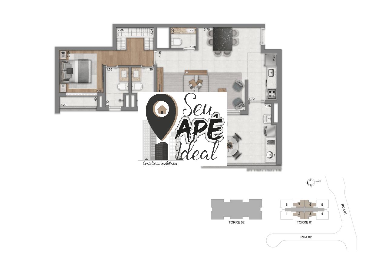 Apartamento 263 m&sup2; Alto padr&atilde;o | 3 su&iacute;tes | com vaga | lazer na Zona Sul - Lavvi / Cyrela Avenida Roque Petroni Júnior São Paulo - 