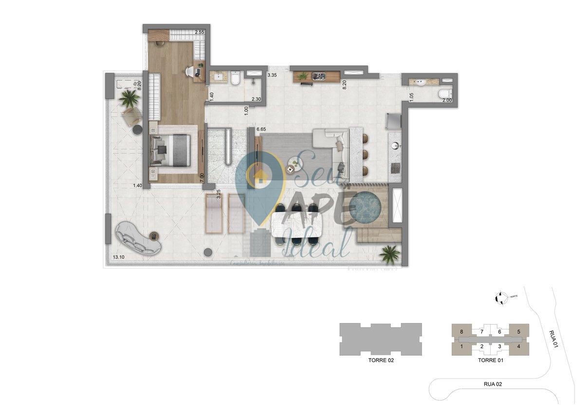 Apartamento 263 m&sup2; Alto padr&atilde;o | 3 su&iacute;tes | com vaga | lazer na Zona Sul - Lavvi / Cyrela Avenida Roque Petroni Júnior São Paulo - 