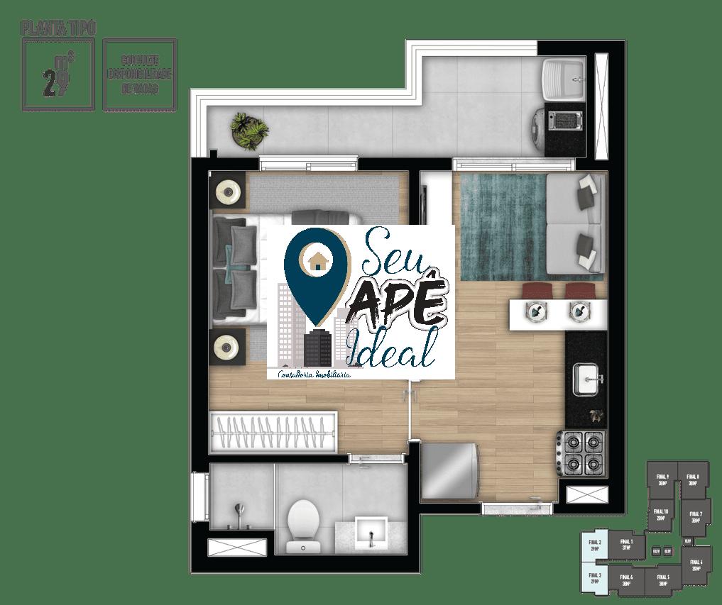 Apartamento 2 dormit&oacute;rios | com vaga | lazer | Vergueiro Pr&oacute;ximo ao Metr&ocirc; | Zona Sul Rua Vergueiro São Paulo - 