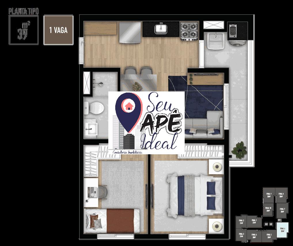 Apartamento 2 dormit&oacute;rios | com vaga | lazer | Vergueiro Pr&oacute;ximo ao Metr&ocirc; | Zona Sul Rua Vergueiro São Paulo - 