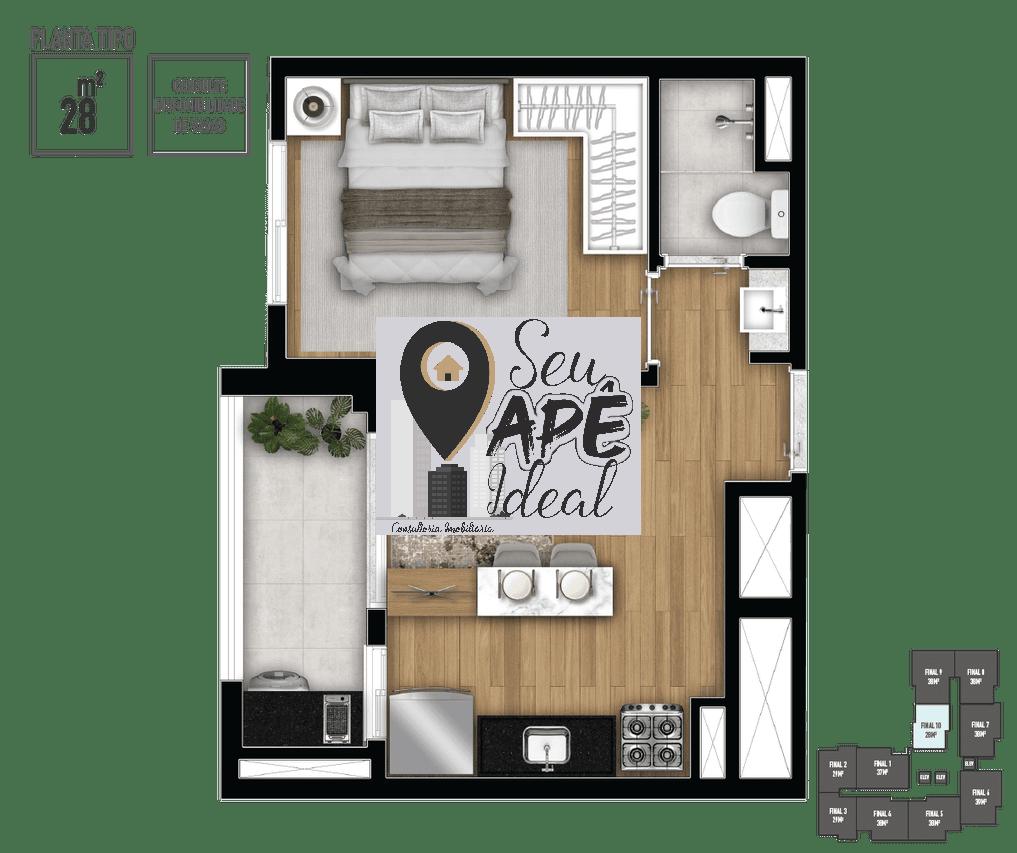 Apartamento 2 dormit&oacute;rios | com vaga | lazer | Vergueiro Pr&oacute;ximo ao Metr&ocirc; | Zona Sul Rua Vergueiro São Paulo - 