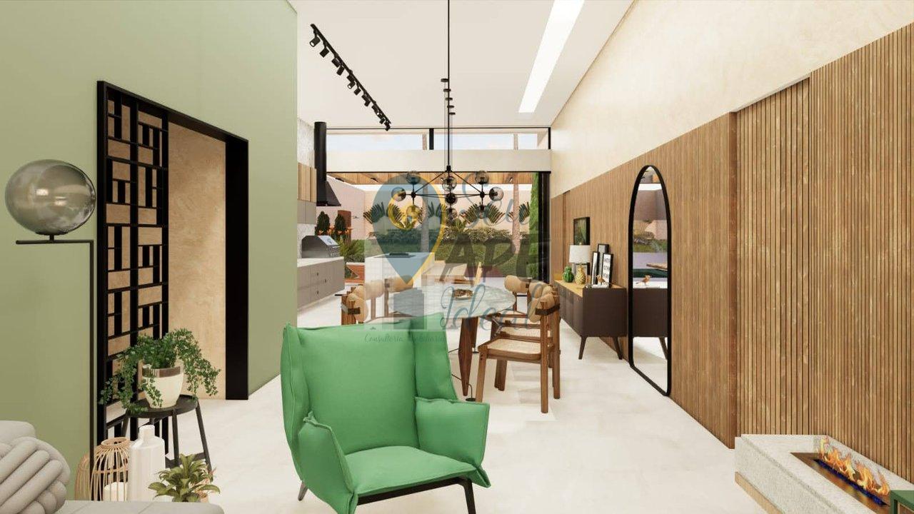 Casa de 220m&sup2; em condom&iacute;nio fechado, 3 su&iacute;tes (em constru&ccedil;&atilde;o) Alameda Lorena  Atibaia - 