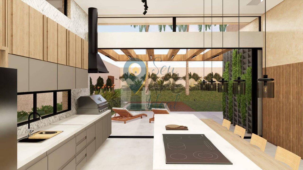 Casa de 220m&sup2; em condom&iacute;nio fechado, 3 su&iacute;tes (em constru&ccedil;&atilde;o) Alameda Lorena  Atibaia - 