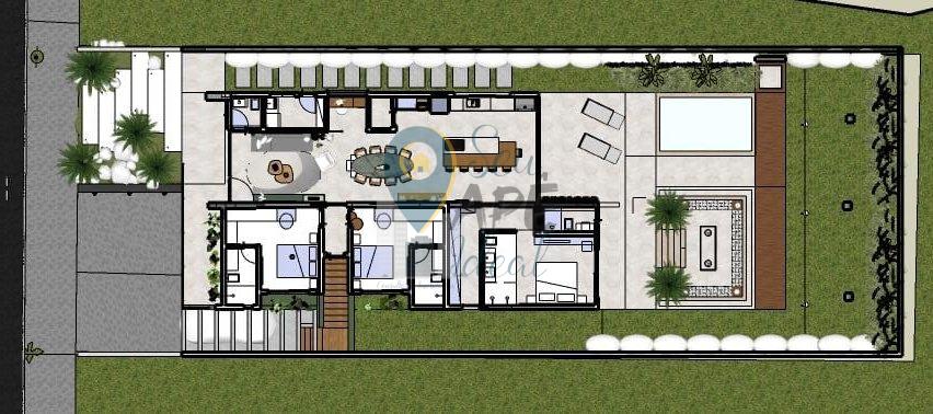 Casa de 220m&sup2; em condom&iacute;nio fechado, 3 su&iacute;tes (em constru&ccedil;&atilde;o) Alameda Lorena  Atibaia - 