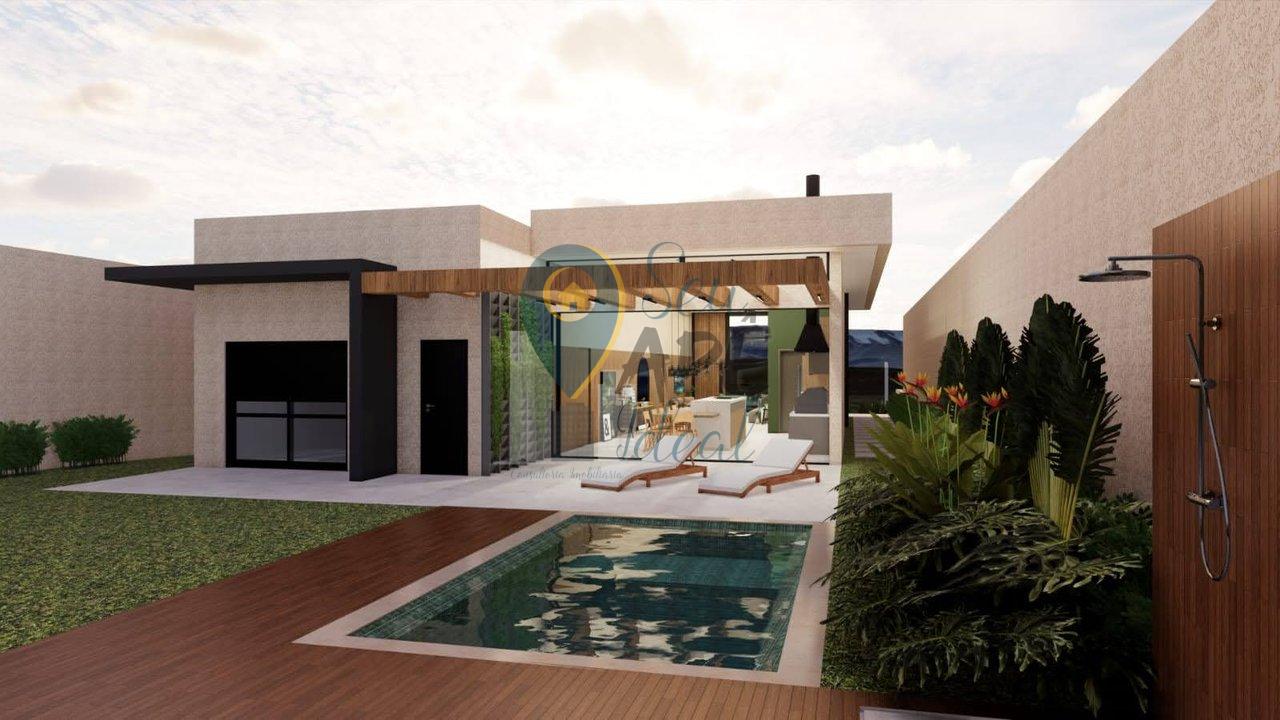 Casa de 220m&sup2; em condom&iacute;nio fechado, 3 su&iacute;tes (em constru&ccedil;&atilde;o) Alameda Lorena  Atibaia - 