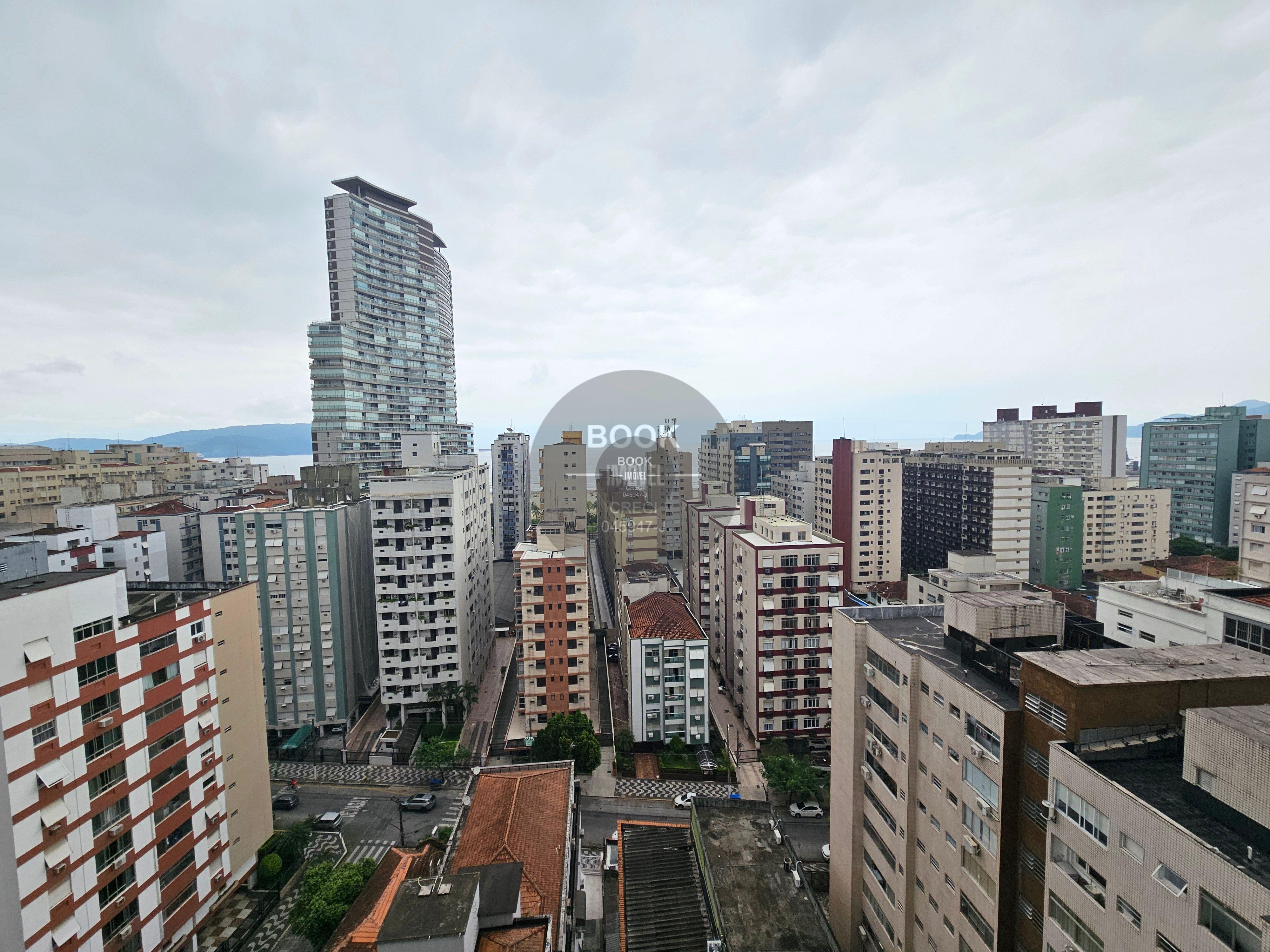 Apartamento Moderno com Vista Mar e Lazer Completo Rua Piauí Santos - 