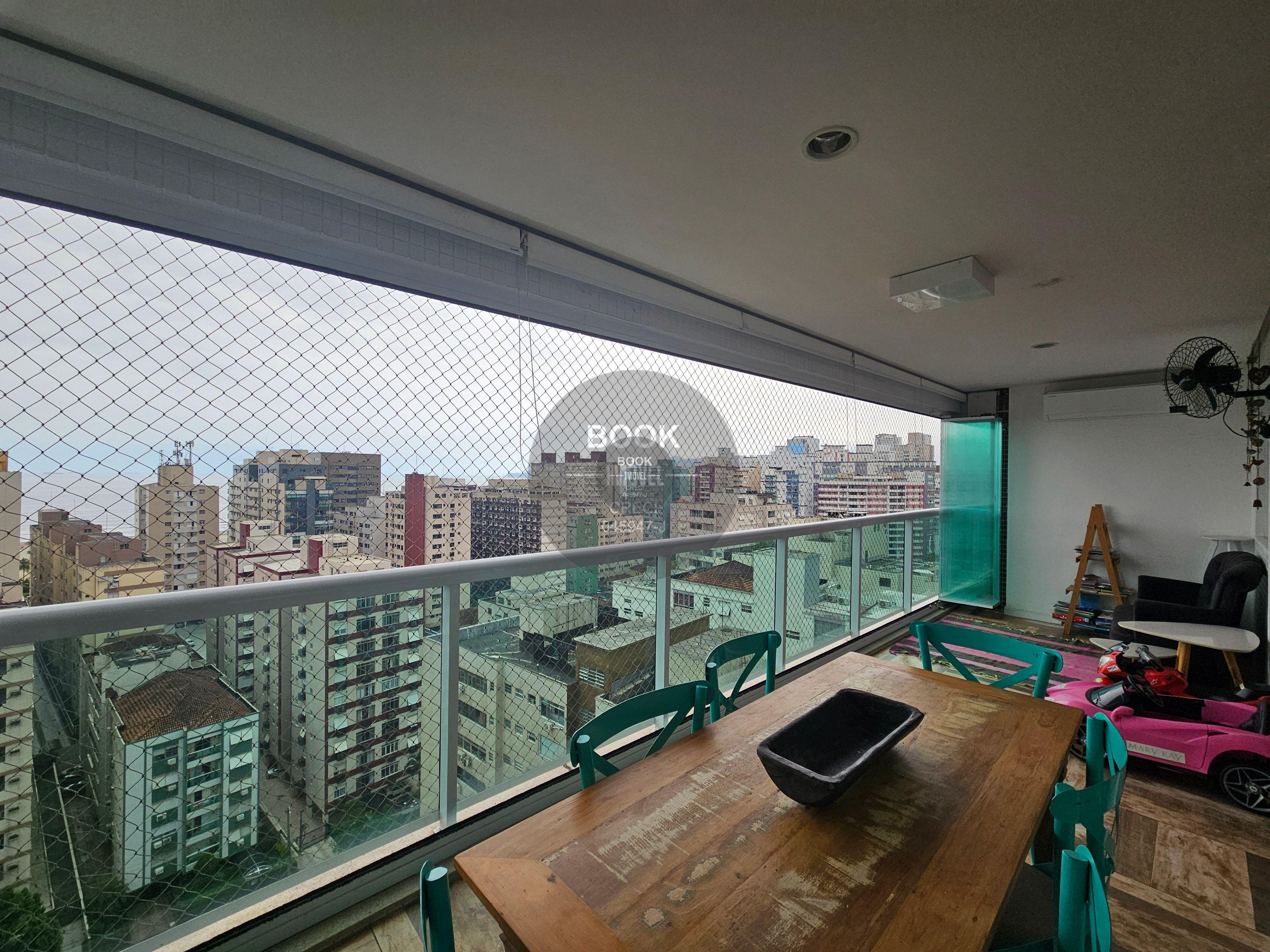 Apartamento Moderno com Vista Mar e Lazer Completo Rua Piauí Santos - 