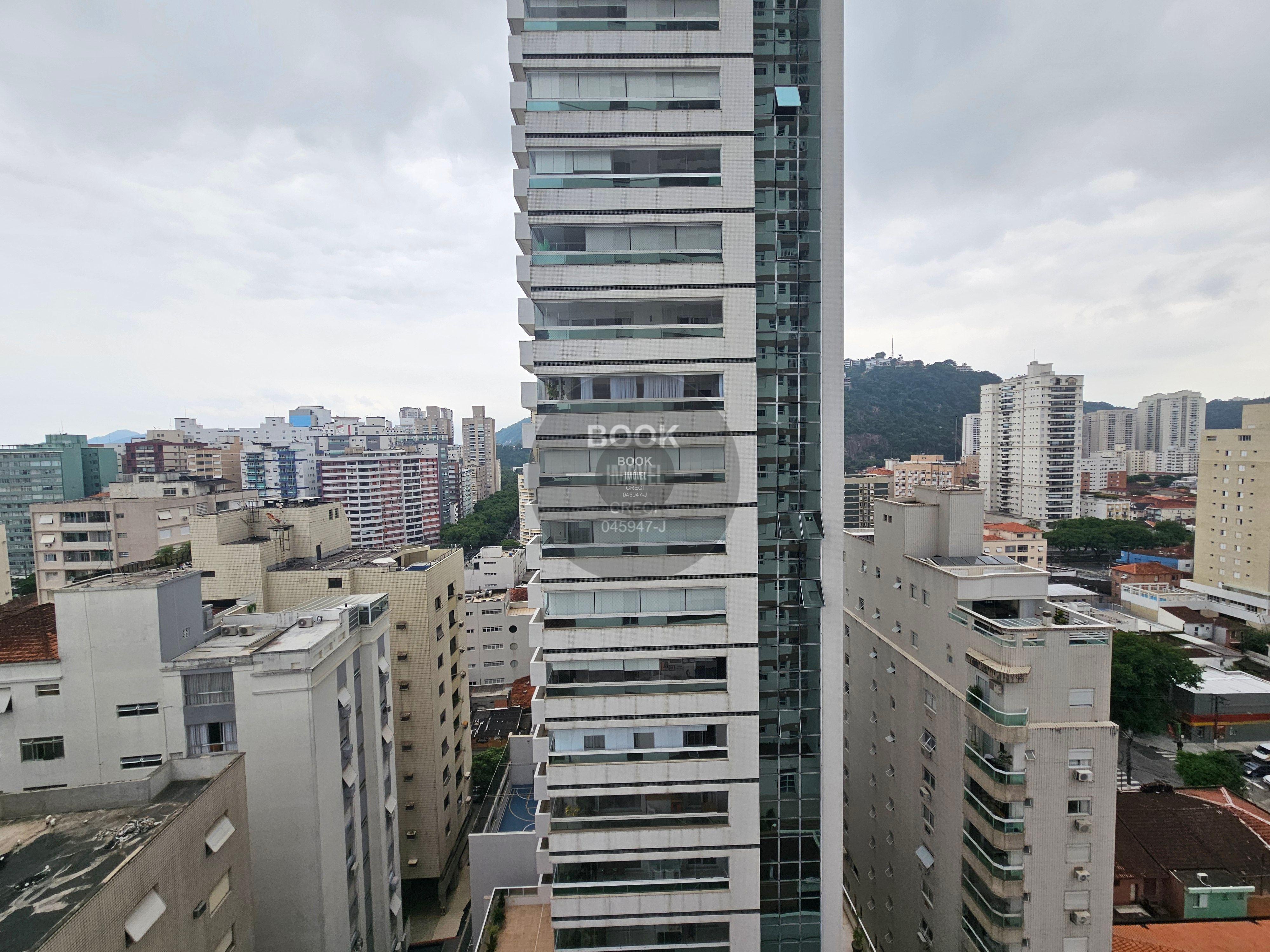 Apartamento Moderno com Vista Mar e Lazer Completo Rua Piauí Santos - 