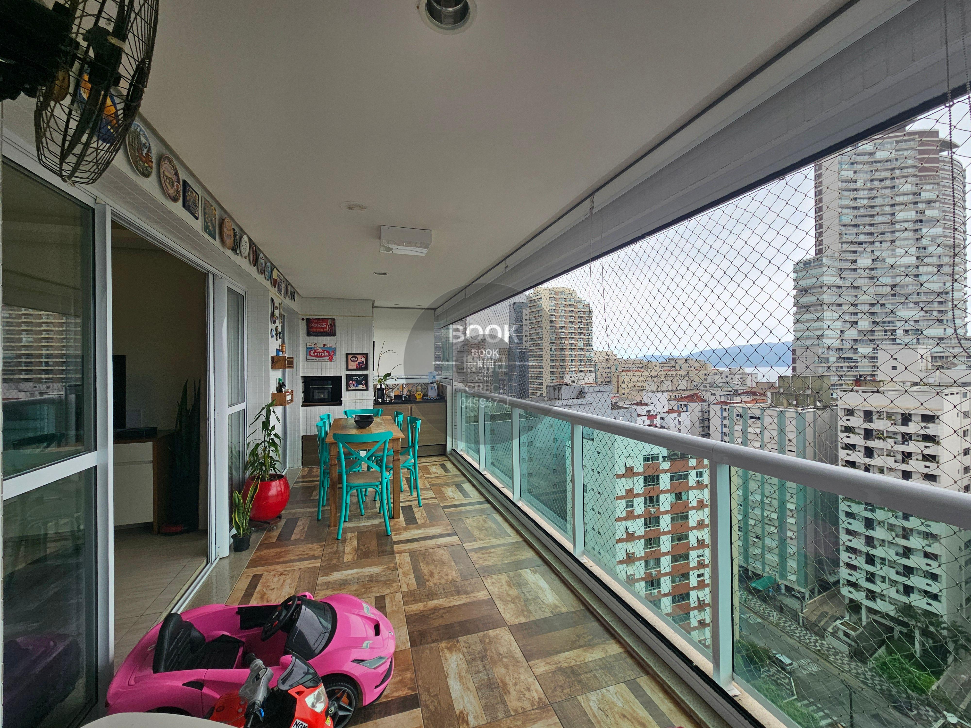 Apartamento Moderno com Vista Mar e Lazer Completo Rua Piauí Santos - 