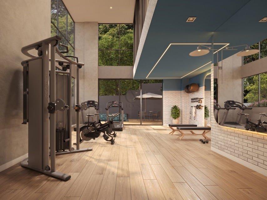 Cobertura Duplex Ecco 260.11m² 3D Av. Monsenhor Ivo Zanlorenzi Curitiba - Fitness
