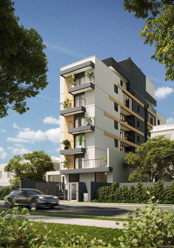 Apartamento Saint Maartan 73.72m² 2D Vital Brasil Curitiba - Fachada