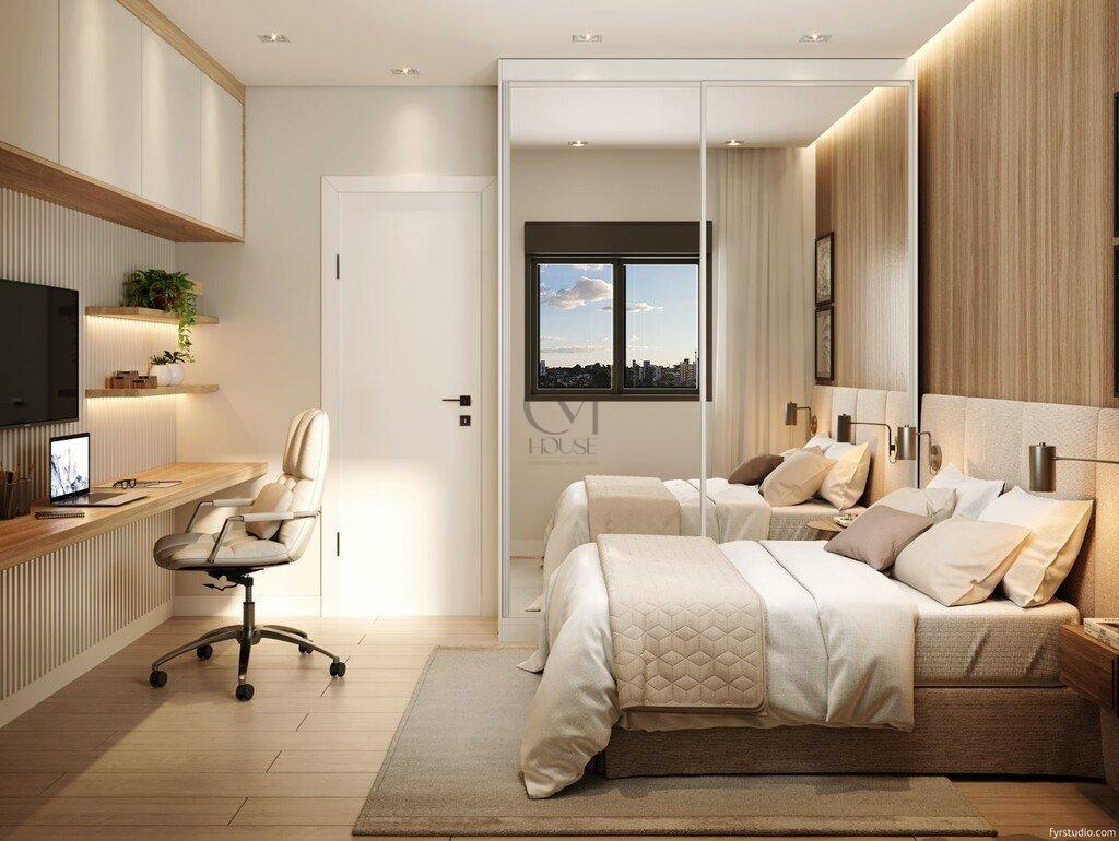 Apartamento Saint Maartan 73.72m² 2D Vital Brasil Curitiba - Dormitório