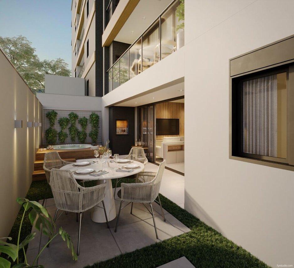 Apartamento Saint Maartan 73.72m² 2D Vital Brasil Curitiba - Garden