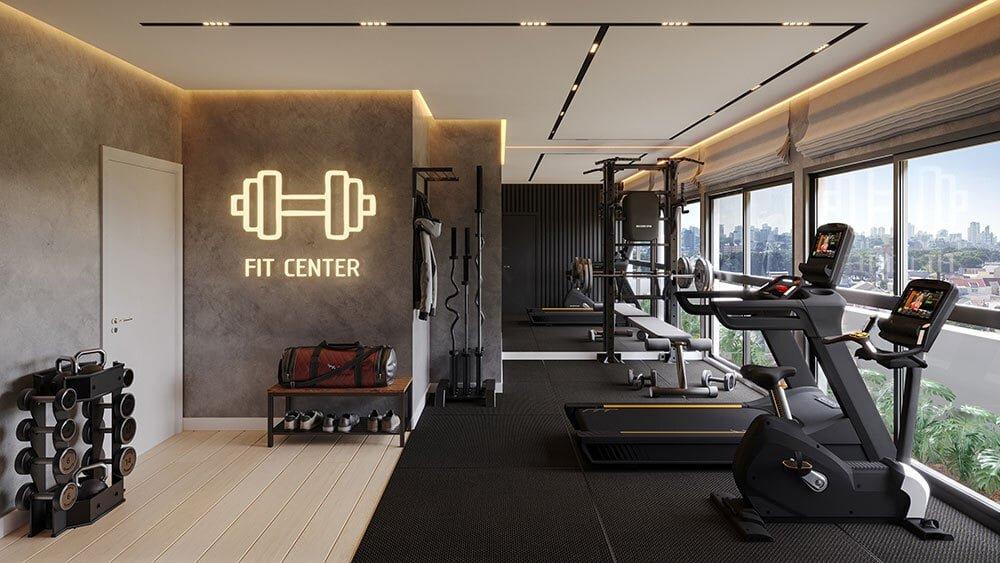 Apartamento Oslo 64.26m² 2D Curupaitis Curitiba - Fitness