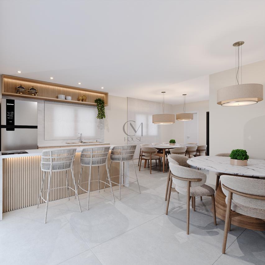 Apartamento Opulus 78.32m² 2D Bento Viana Curitiba - Espaço gourmet