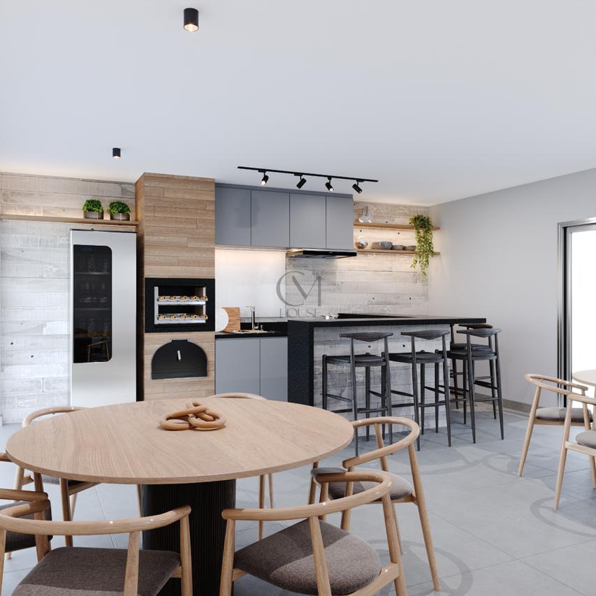 Apartamento Opulus 78.32m² 2D Bento Viana Curitiba - Espaço gourmet