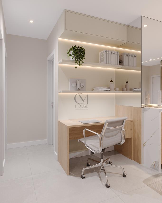 Apartamento Opulus 78.32m² 2D Bento Viana Curitiba - Coworking