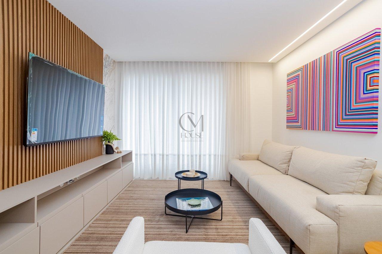 Apartamento mobiliado e decorado com 3 suítes e móveis sob medida Avenida Sete de Setembro Curitiba - 