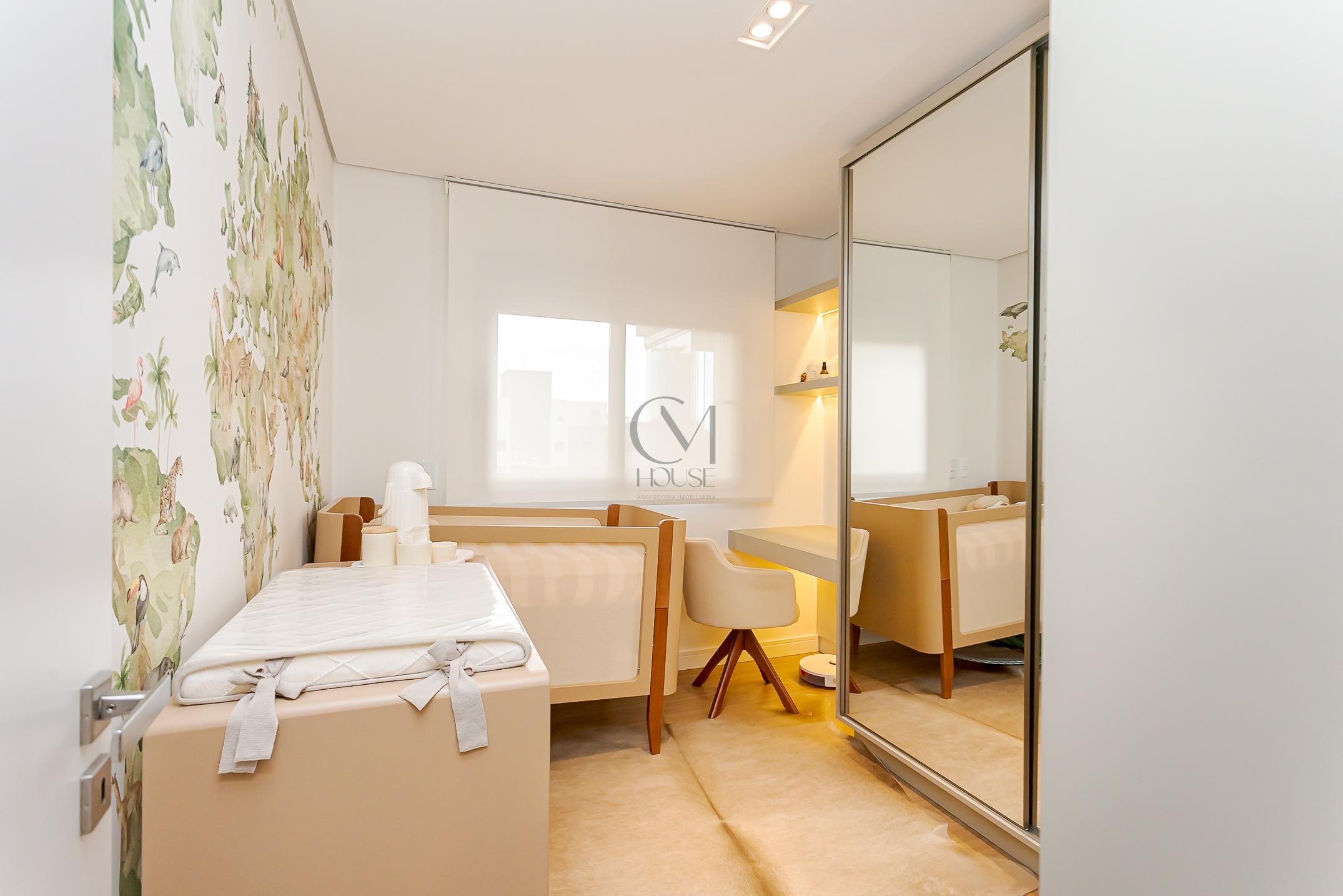 Apartamento completamente mobiliado com 2 quartos (1 su&iacute;te) e 2 vagas de garagem Rua Coronel Airton Plaisant Curitiba - 