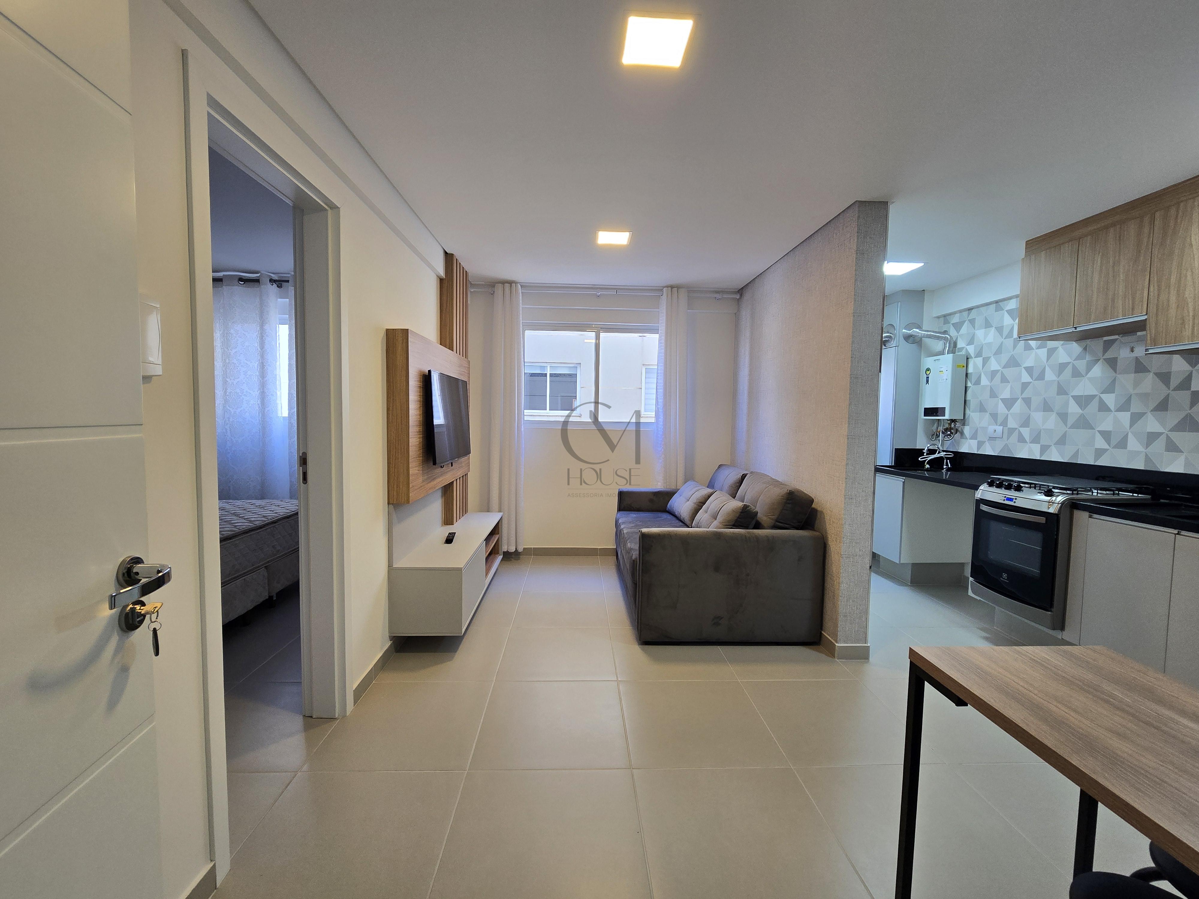 Apartamento novo e mobiliado com 1 quarto a 100m da Av Rep&uacute;blica Argentina Rua João Geara Curitiba - 