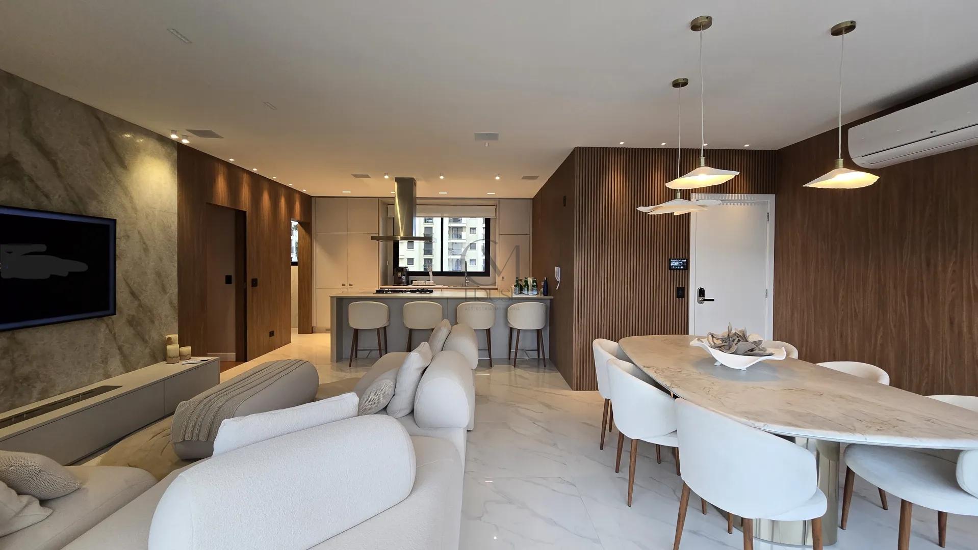 3 su&iacute;tes mobiliado e decorado no Bigorrilho Alameda Princesa Izabel Curitiba - 