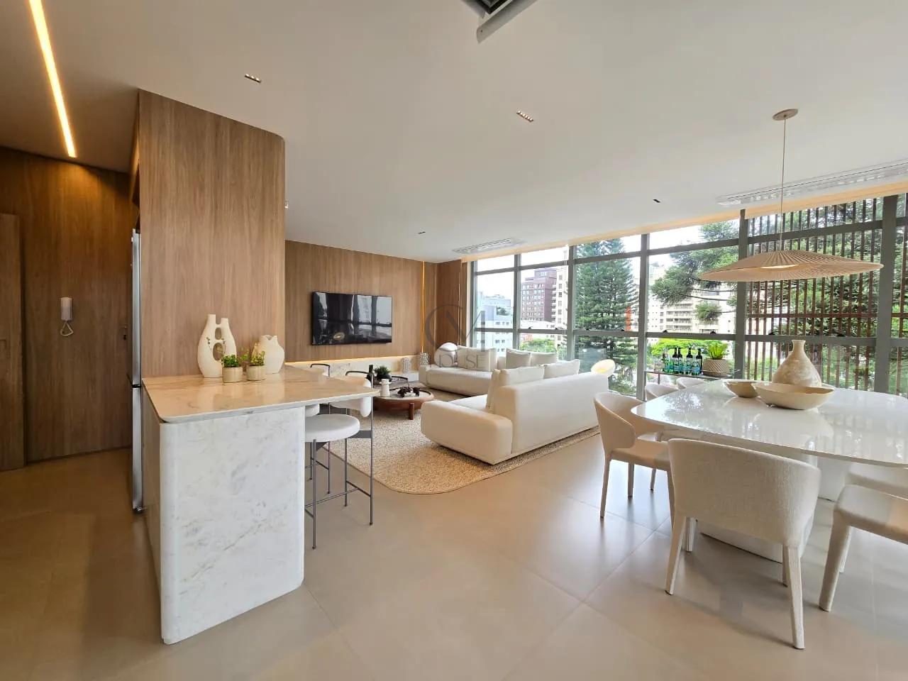 3 su&iacute;tes mobiliado e decorado no Batel  Curitiba - 