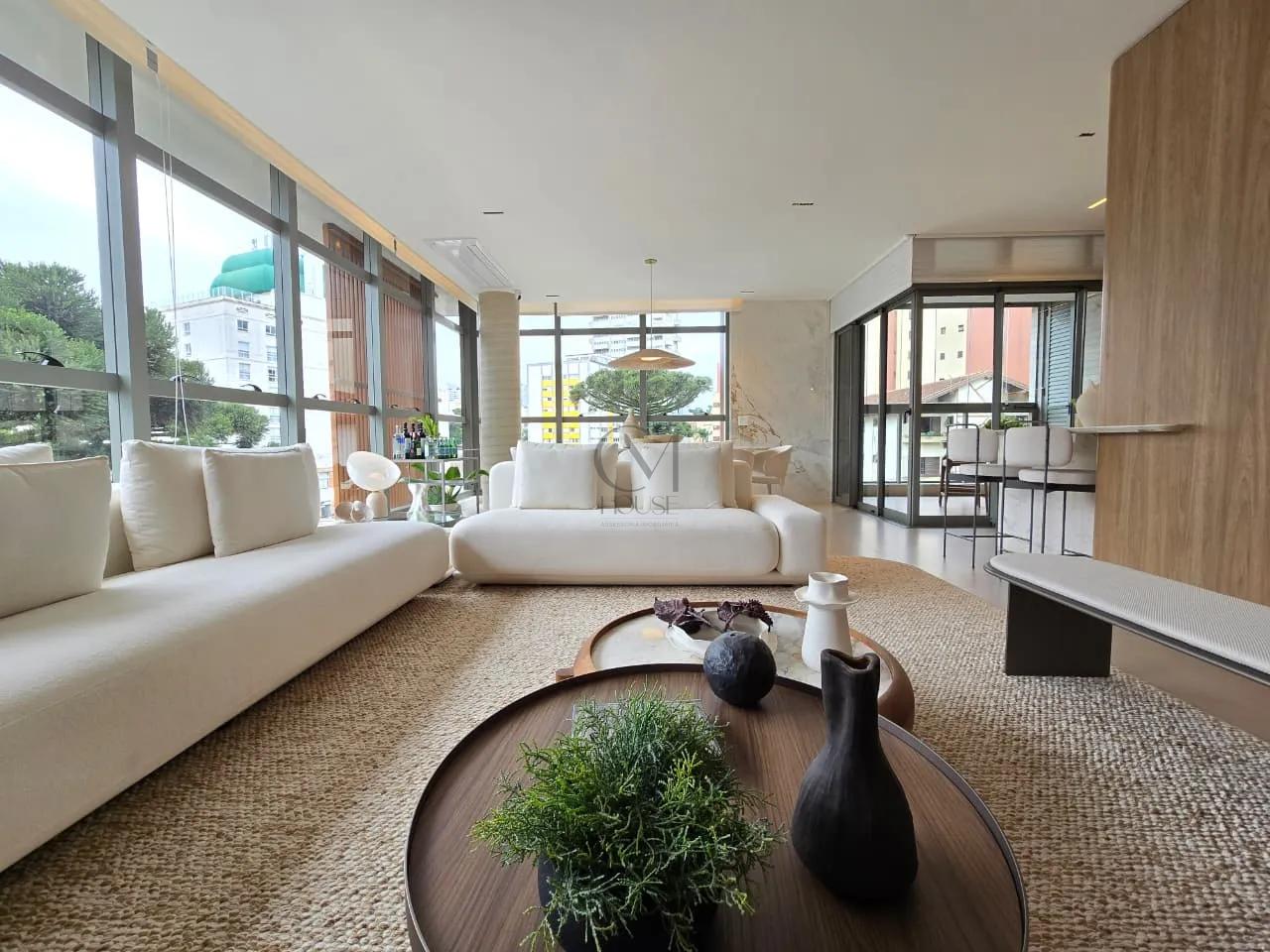 3 su&iacute;tes mobiliado e decorado no Batel  Curitiba - 