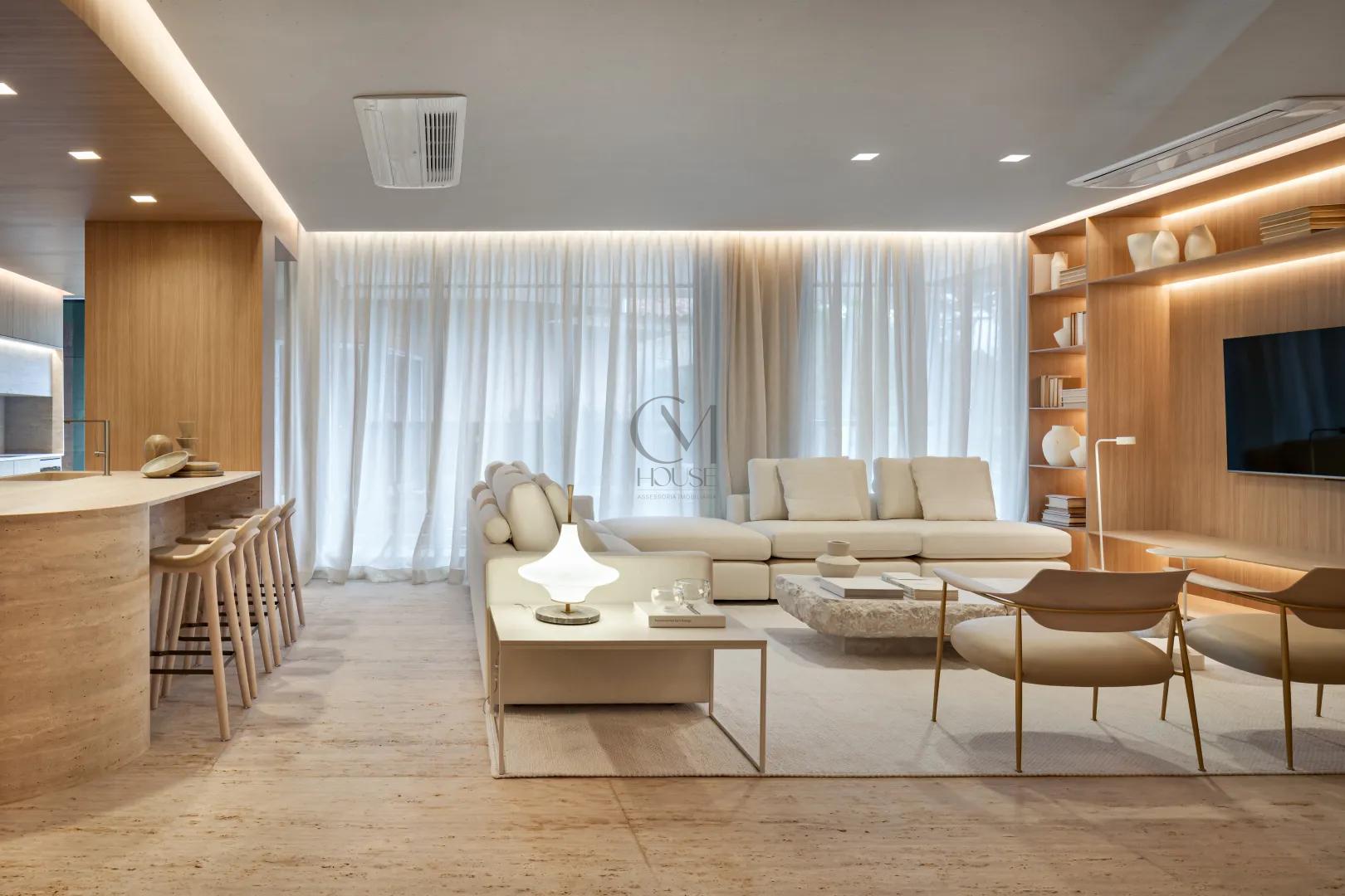 Apartamento 3 su&iacute;tes decorado e mobiliado em frente ao Parque Barigui  Curitiba - 