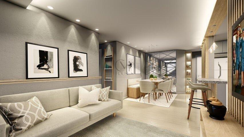 Apartamento Mazza Capão Raso 77.73m² 3D José Zaleski Curitiba - 