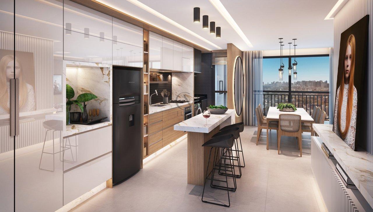 Apartamento com 3 quartos (1 suíte) próximo ao Jardim Botânico Avenida Presidente Affonso Camargo Curitiba - 