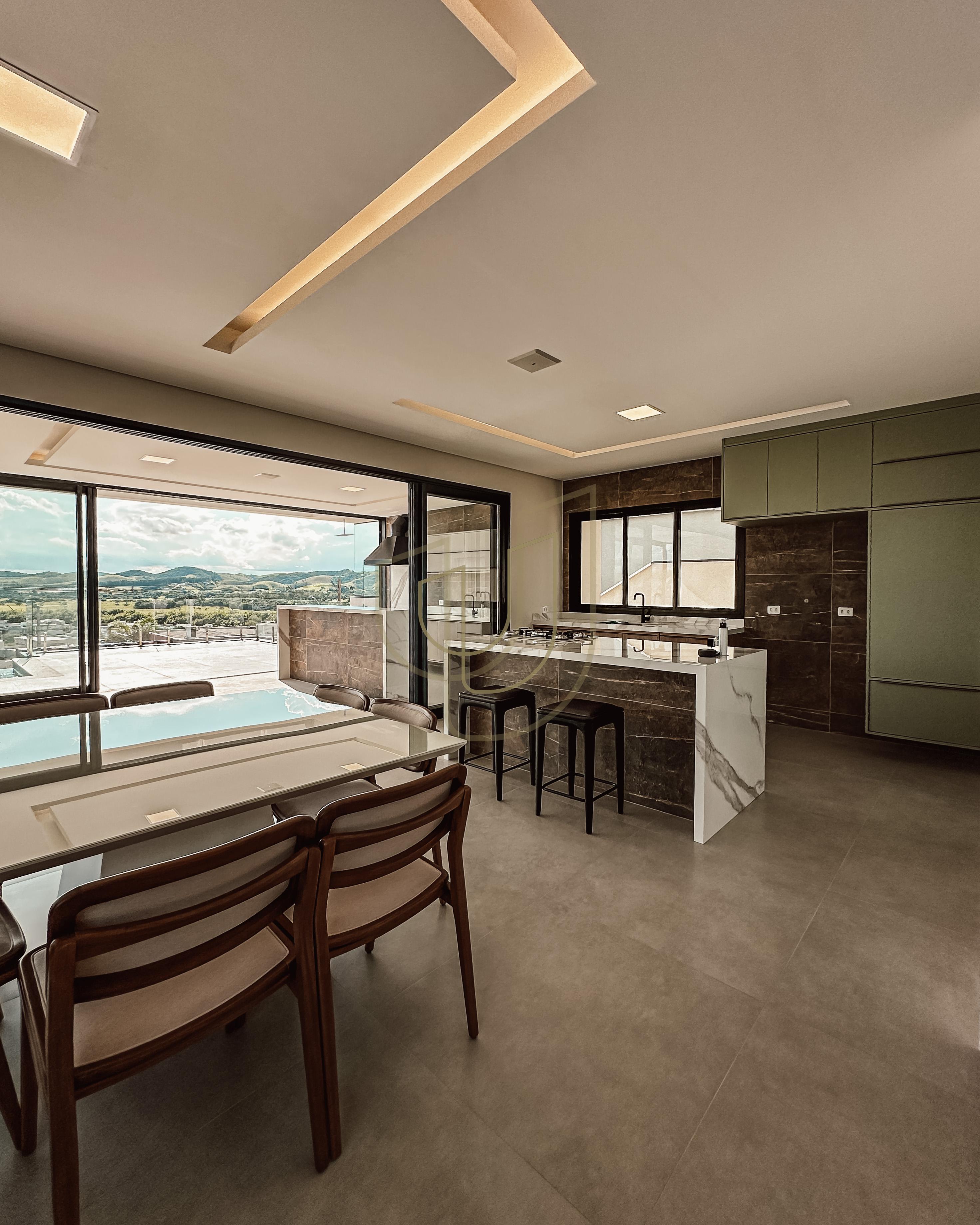 Sobrado sofisticado com vista &uacute;nica e com 5 su&iacute;tes em Alphaville - S&atilde;o Jos&eacute; dos Campos/SP  São José dos Campos - 