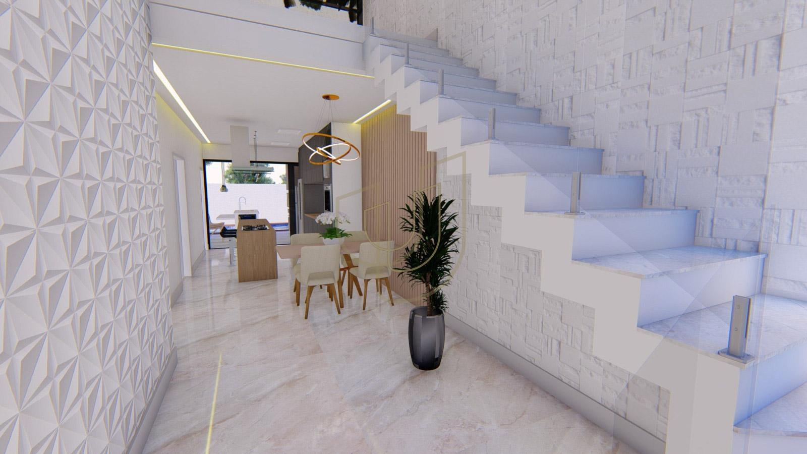 Sobrado com 3 Su&iacute;tes no Condom&iacute;nio Terras do Vale Avenida das Palmeiras Caçapava - 