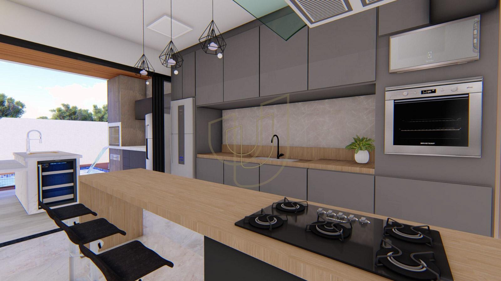 Sobrado com 3 Su&iacute;tes no Condom&iacute;nio Terras do Vale Avenida das Palmeiras Caçapava - 