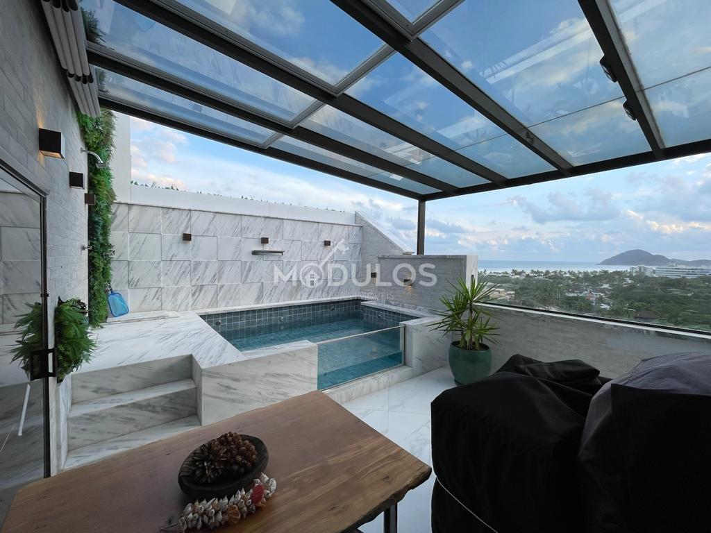Cobertura duplex com vista de tirar o fôlego à venda, 250 m² por R$ 6.000.000 Alameda das Conchas Bertioga - 