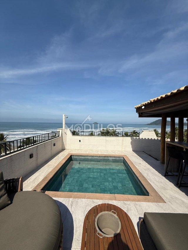Cobertura frente mar a venda com 04 dormitórios, 233 m² por R$ 7.000.000,00 Passeio Maraca Bertioga - 