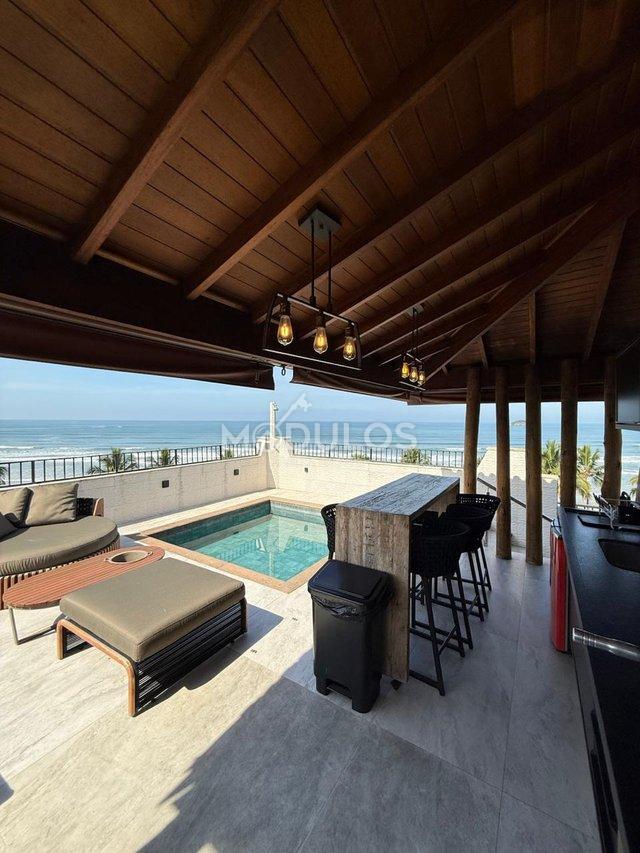 Cobertura frente mar a venda com 04 dormitórios, 233 m² por R$ 7.000.000,00 Passeio Maraca Bertioga - 
