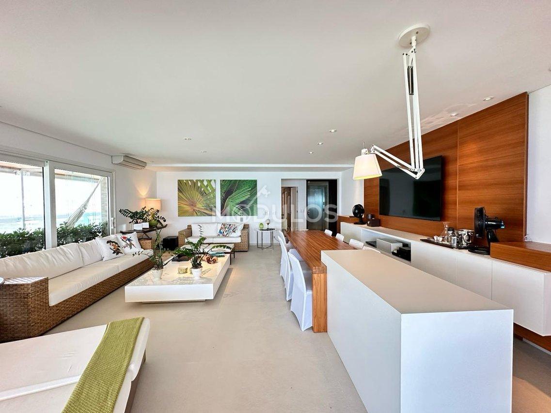 Apartamento de luxo com vista de cruzeiro 4 suítes à venda 254,00 m² por R$ 15.000.000 Alameda Jurua Bertioga - 