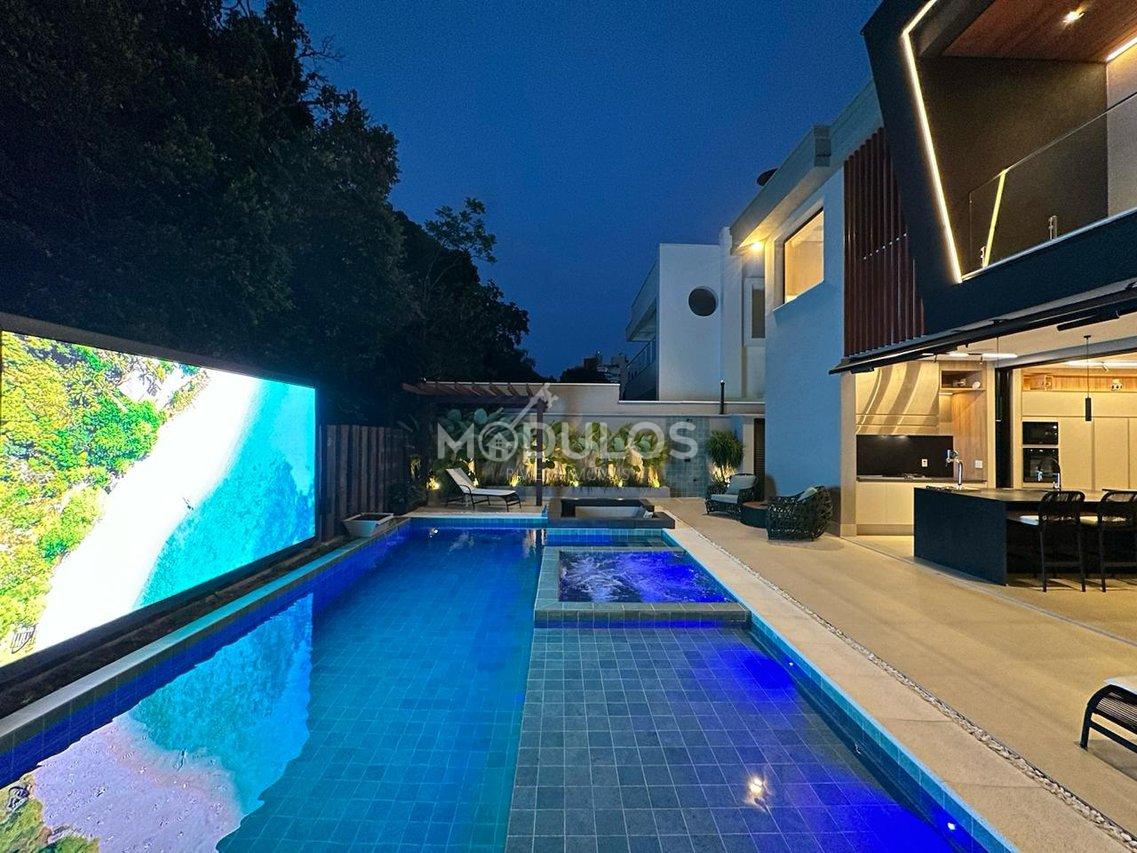 Propriedade cinematográfica em local nobre à venda, 05 suítes, 425 m² por R$ 15.875.000 Alameda Caiaue Bertioga - 