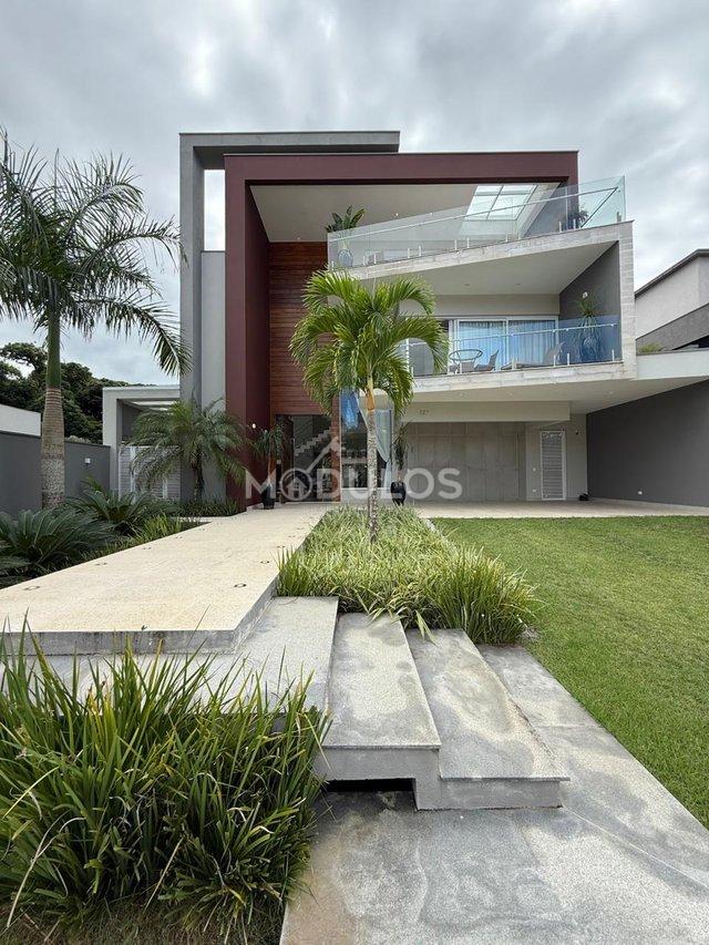 Mansão com três pavimentos, elevador, 7 suítes à venda, 555 m² por R$ 13.500.000,00 Alameda Maio Bertioga - 