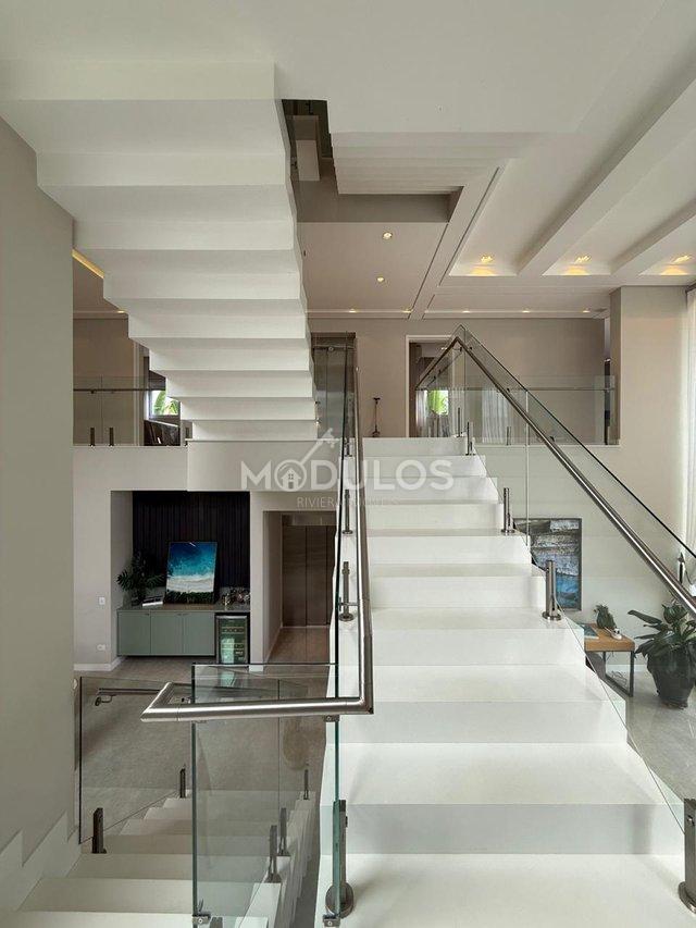 Mansão com três pavimentos, elevador, 7 suítes à venda, 555 m² por R$ 13.500.000,00 Alameda Maio Bertioga - 