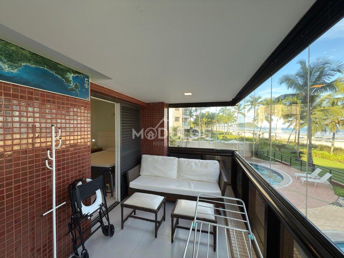 Apartamento frontal ao mar com 4 dormitórios à venda, 168 m² por R$ 7.800.000,00 Passeio das Caravelas Bertioga - 
