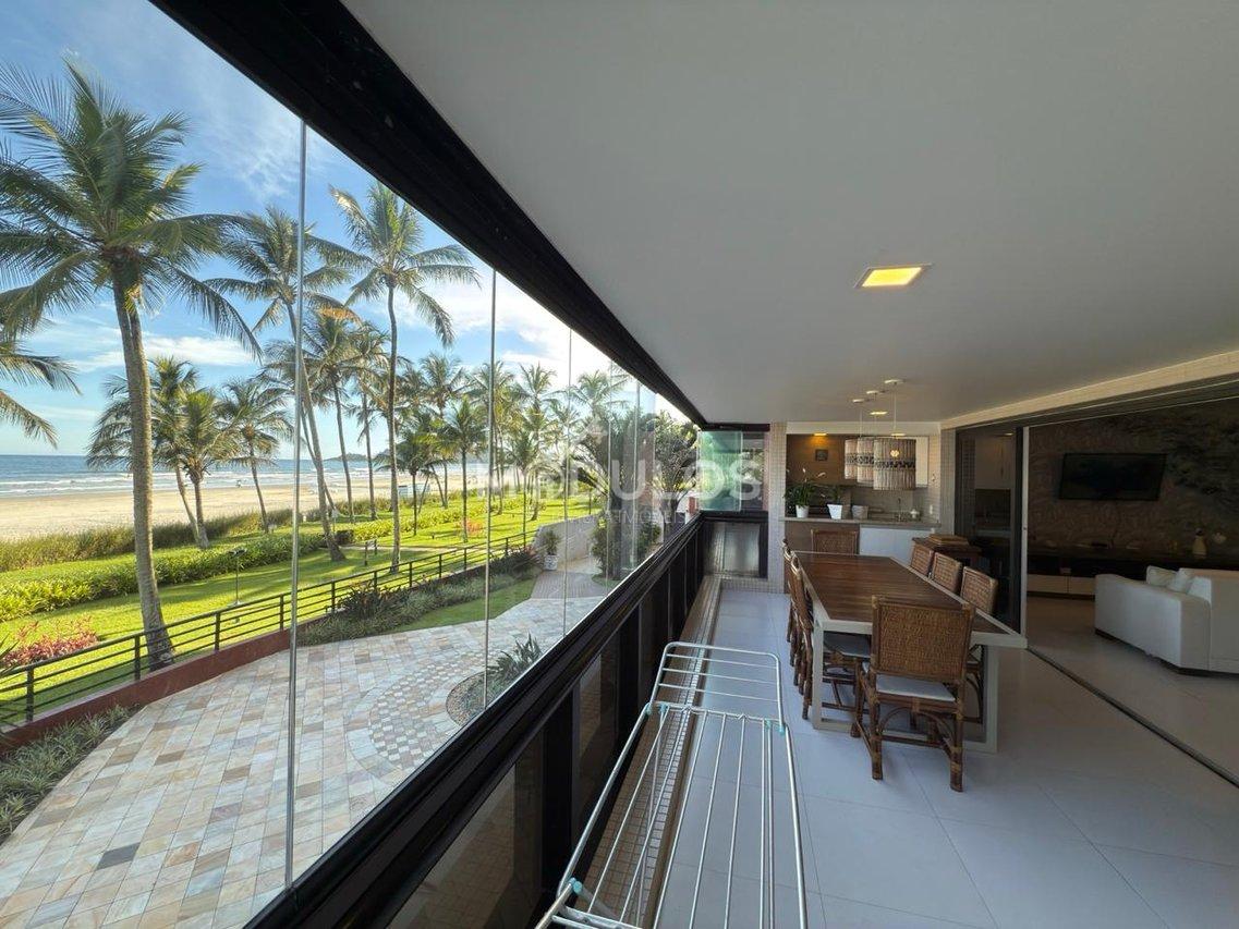 Apartamento frontal ao mar com 4 dormitórios à venda, 168 m² por R$ 7.800.000,00 Passeio das Caravelas Bertioga - 