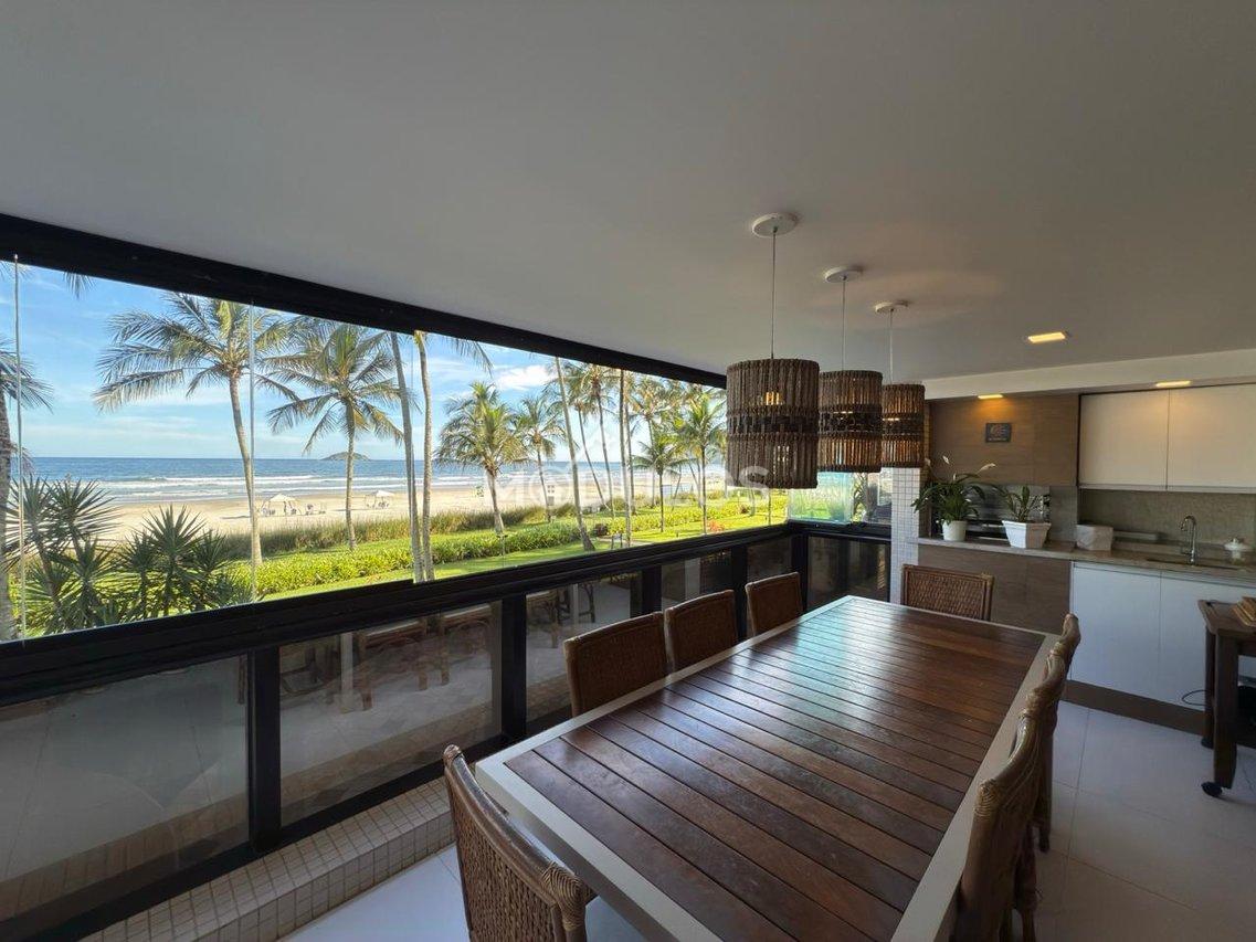 Apartamento frontal ao mar com 4 dormitórios à venda, 168 m² por R$ 7.800.000,00 Passeio das Caravelas Bertioga - 